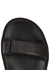 Hook And Loop black leather sandals - THE ROW