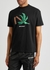Broken Palm black logo cotton T-shirt - Palm Angels