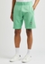Green cotton-jersey shorts - Palm Angels