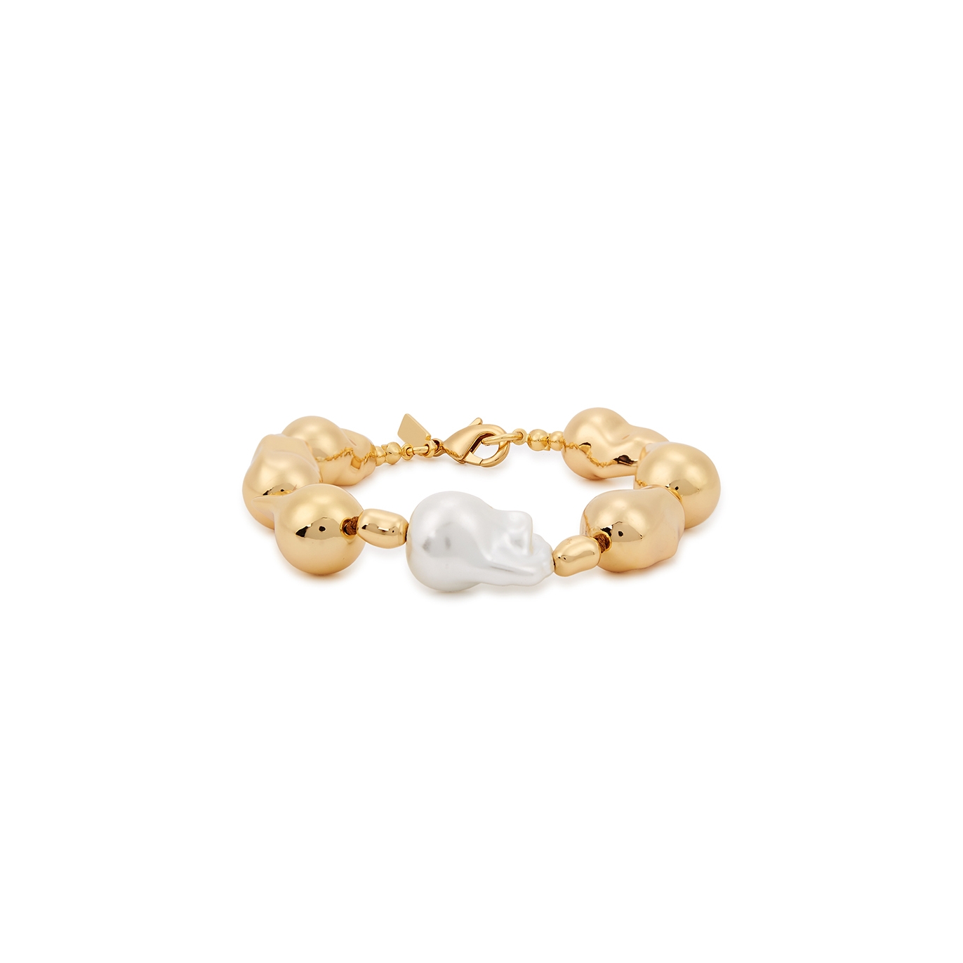 Kenneth Jay Lane Gold-plated Faux Pearl Bracelet - One Size