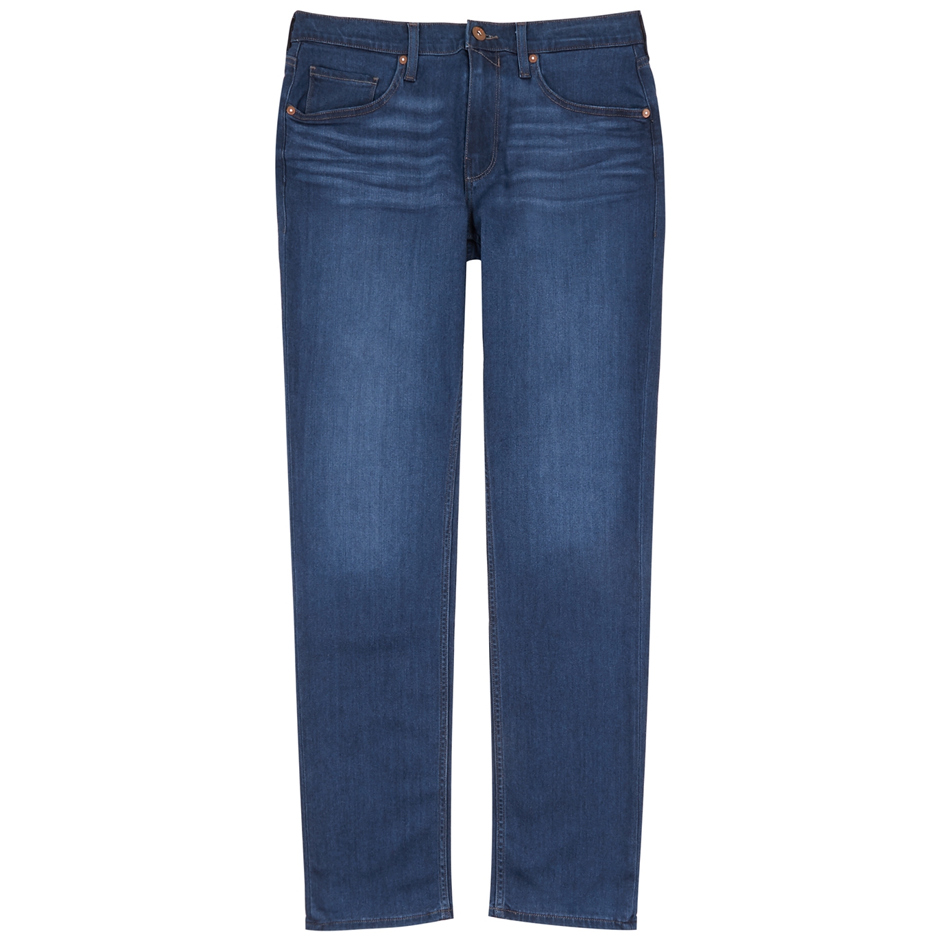 Paige Federal Transcend Blue Straight-leg Jeans - MID BLU - W34