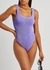 Lilac seersucker swimsuit - Hunza G