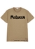 Brown logo-print cotton T-shirt - Alexander McQueen