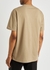 Brown logo-print cotton T-shirt - Alexander McQueen