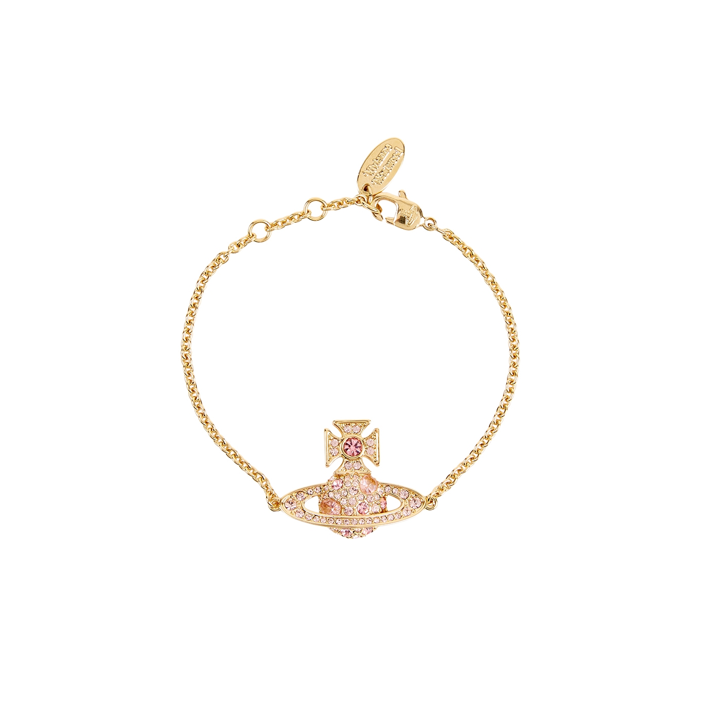 Vivienne Westwood Francette Bas Relief Gold-tone Bracelet - Rose - One Size