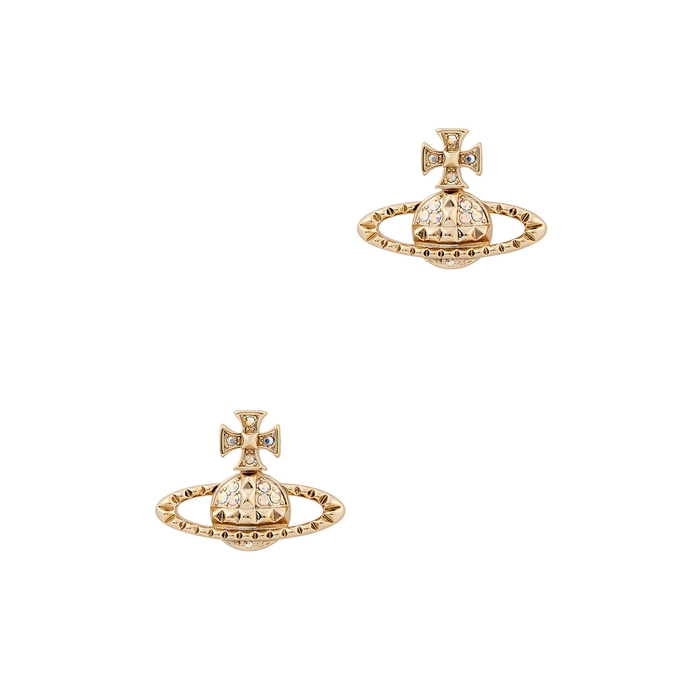Vivienne Westwood Mayfair Bas Relief Gold-tone Orb Earrings
