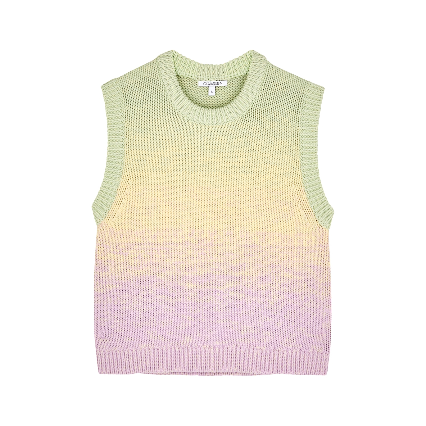 Olivia Rubin Maxine OmbrÃ© Cotton-knit Vest - Multicoloured - XS