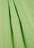 Gianna green ribbed cotton-blend mini dress - Olivia Rubin