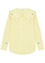 Bryony yellow embroidered cotton shirt - Olivia Rubin