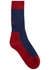 Navy logo cotton-blend socks - Vivienne Westwood