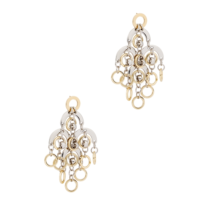 Paco Rabanne Gold And Silver-tone Drop Earrings
