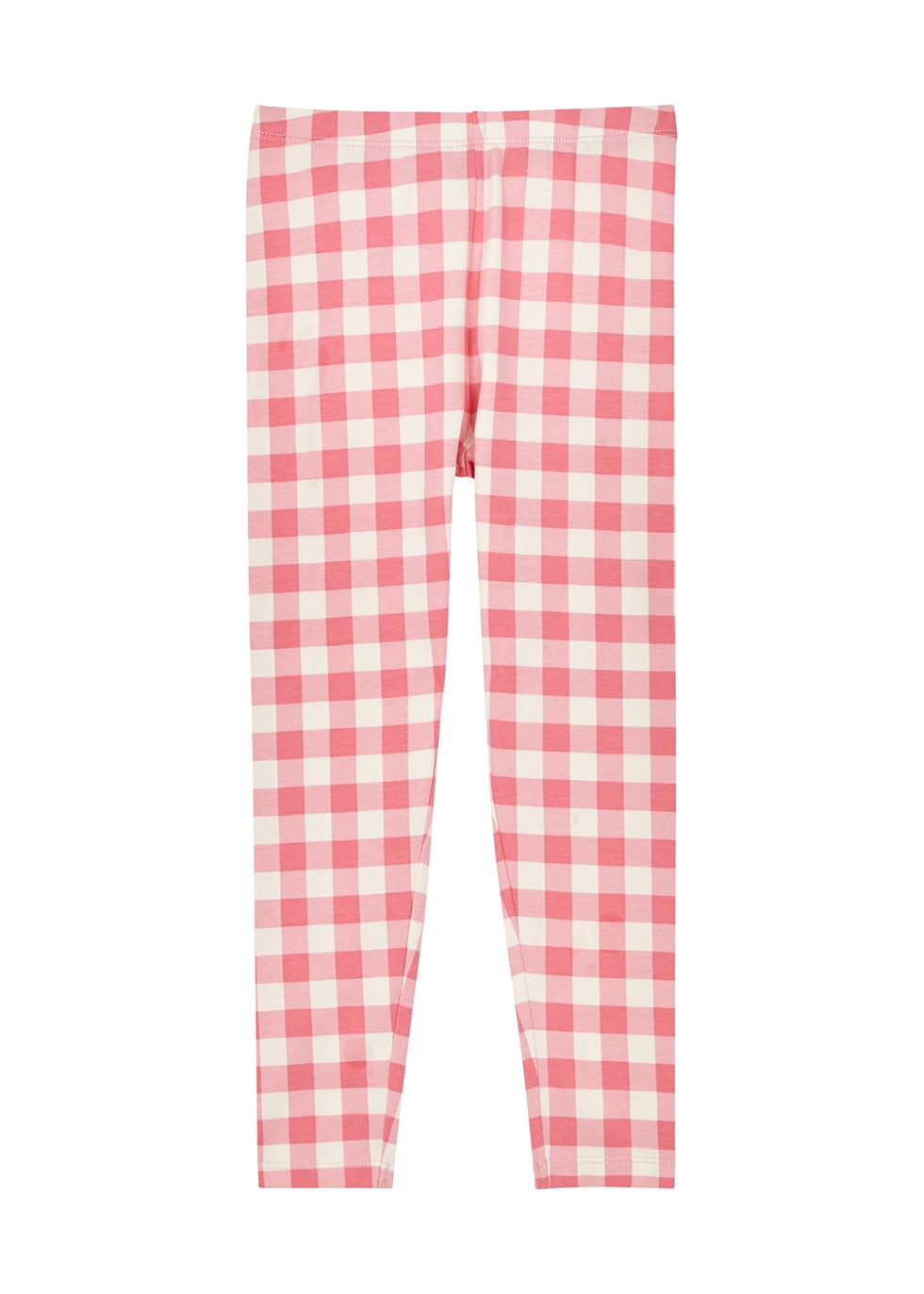 KIDS Pink gingham stretch-cotton leggings Harvey Nichols Clothing Jeans Stretch Jeans 