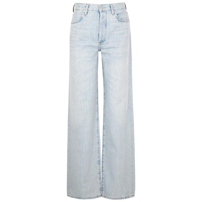 Citizens Of Humanity Annina Light Blue Wide-leg Jeans