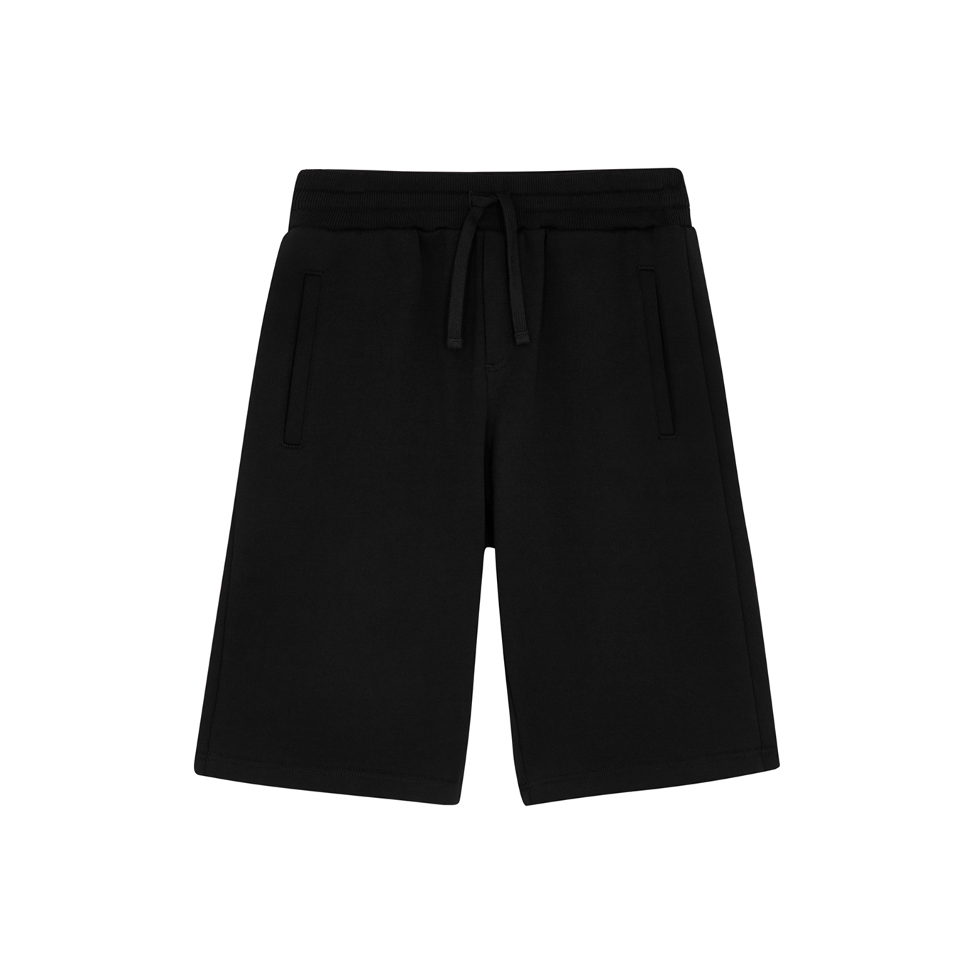 Dolce & Gabbana Kids Black Cotton Shorts (8-12 Years) - 10 Years