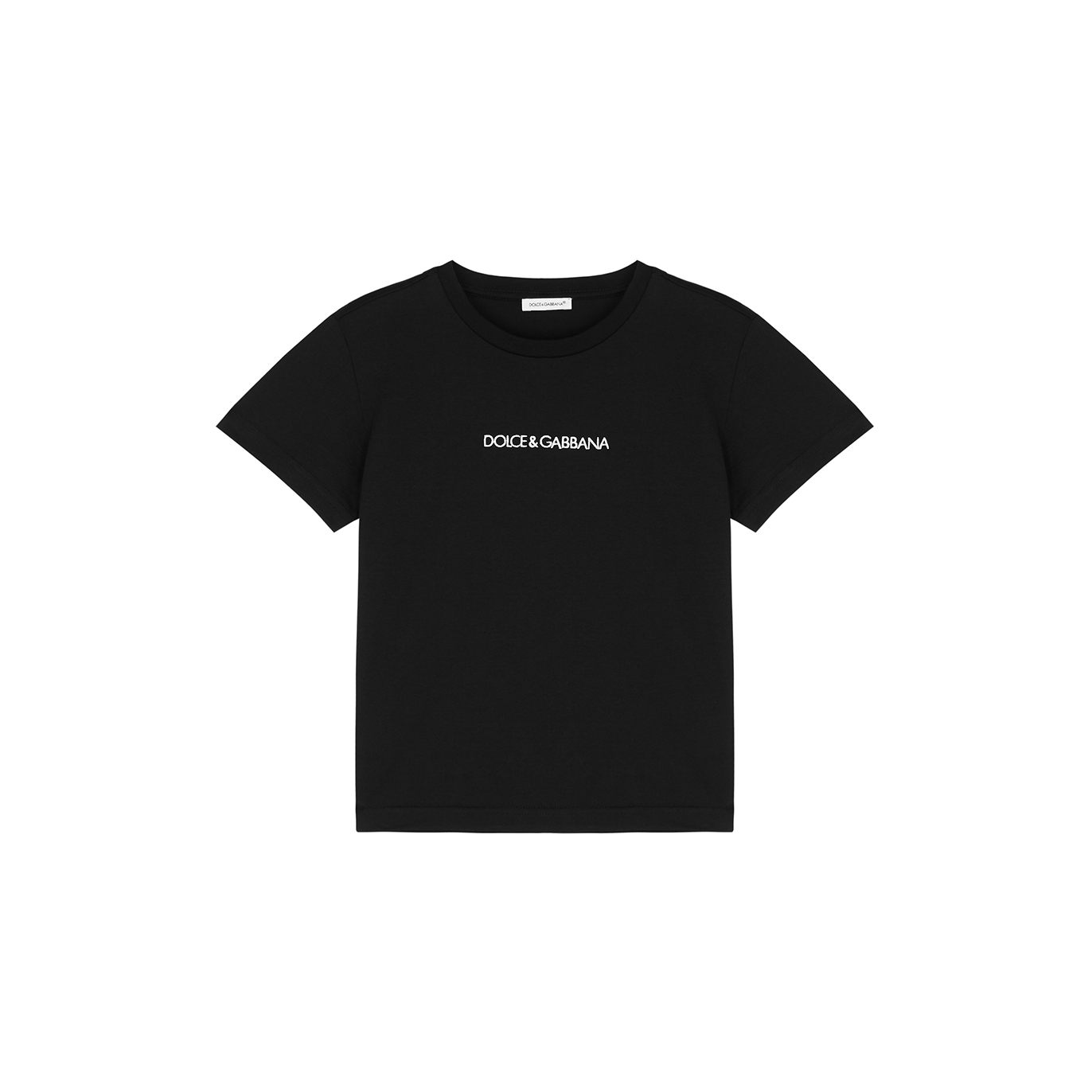 Dolce & Gabbana Kids Logo-embroidered Cotton T-shirt (2-6 Years) - Black - 4 Years