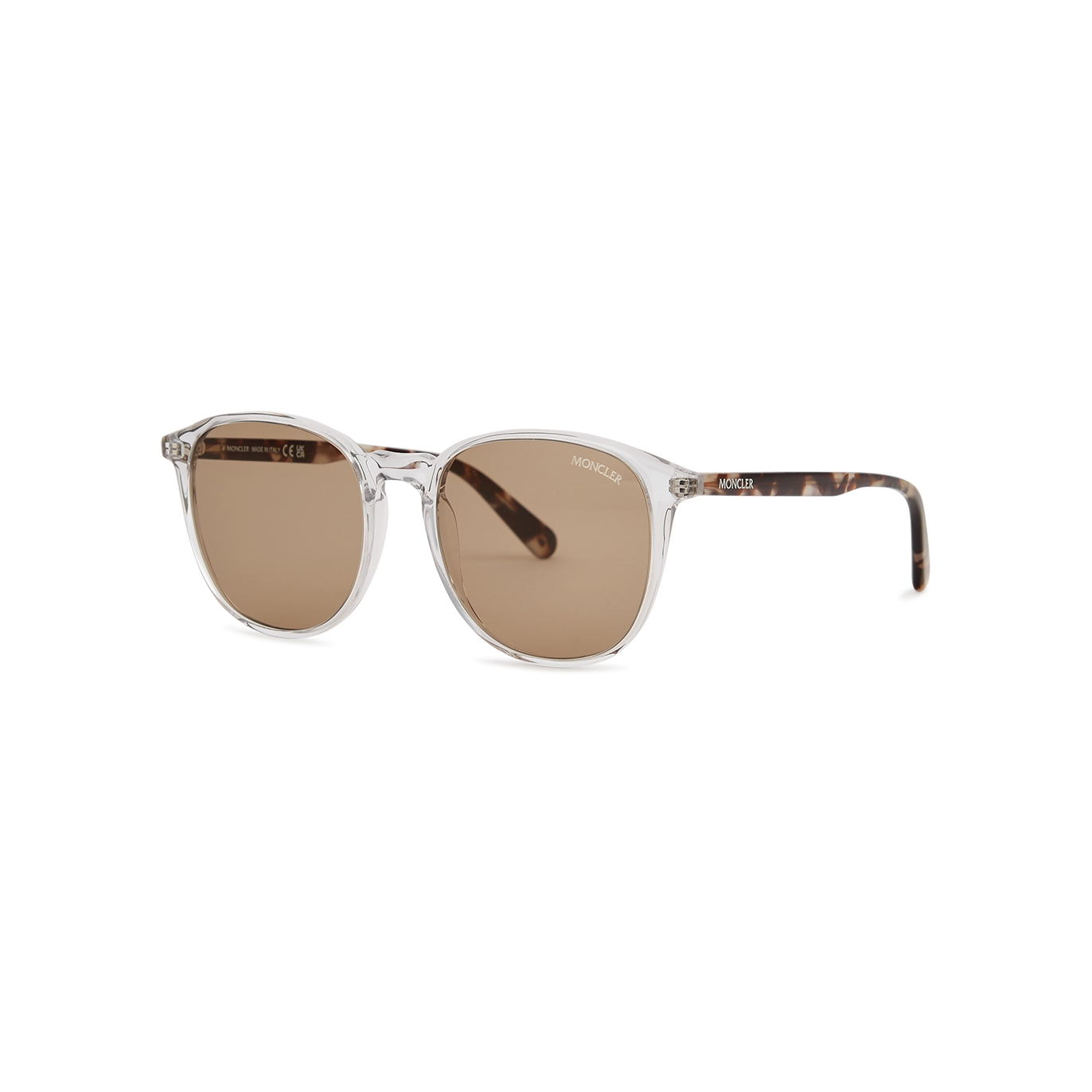 Moncler Luminaire Transparent D-frame Sunglasses - Brown