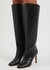Karter 85 black leather knee-high boots - Jimmy Choo