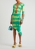 Charlotte tie-dyed cut-out pointelle-knit dress - POSTER GIRL