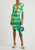Charlotte tie-dyed cut-out pointelle-knit dress - POSTER GIRL