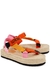 X Paula's Ibiza logo canvas espadrille sandals - Loewe
