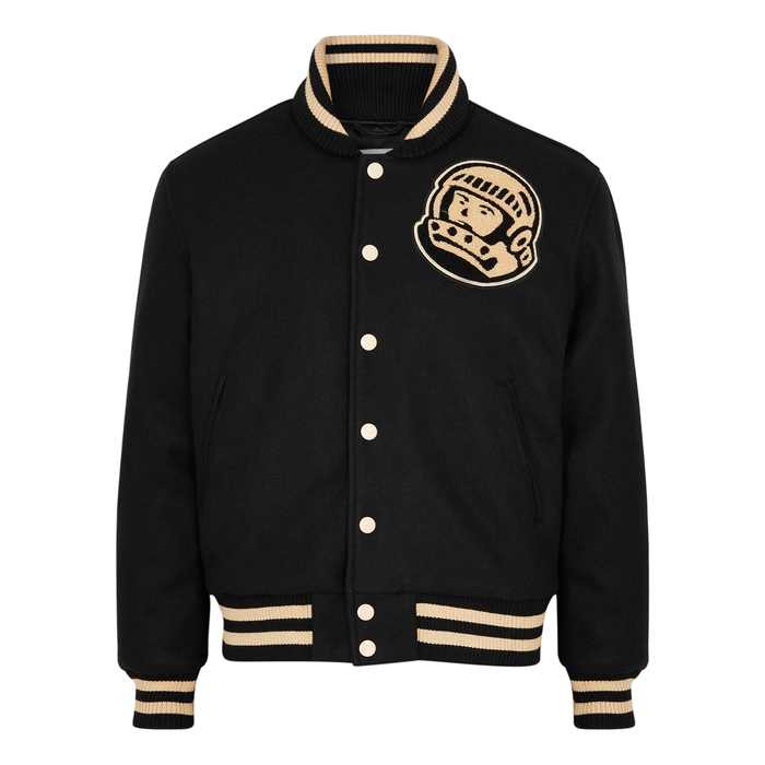 Billionaire Boys Club Astro Black Padded Felt Varsity Jacket