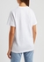 White printed cotton T-shirt - Ganni