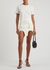 Double Arch ivory cotton-blend mini skirt - Dion Lee