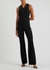 Black cut-out ribbed-knit top - Dion Lee