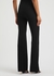 Black cut-out ribbed-knit trousers - Dion Lee