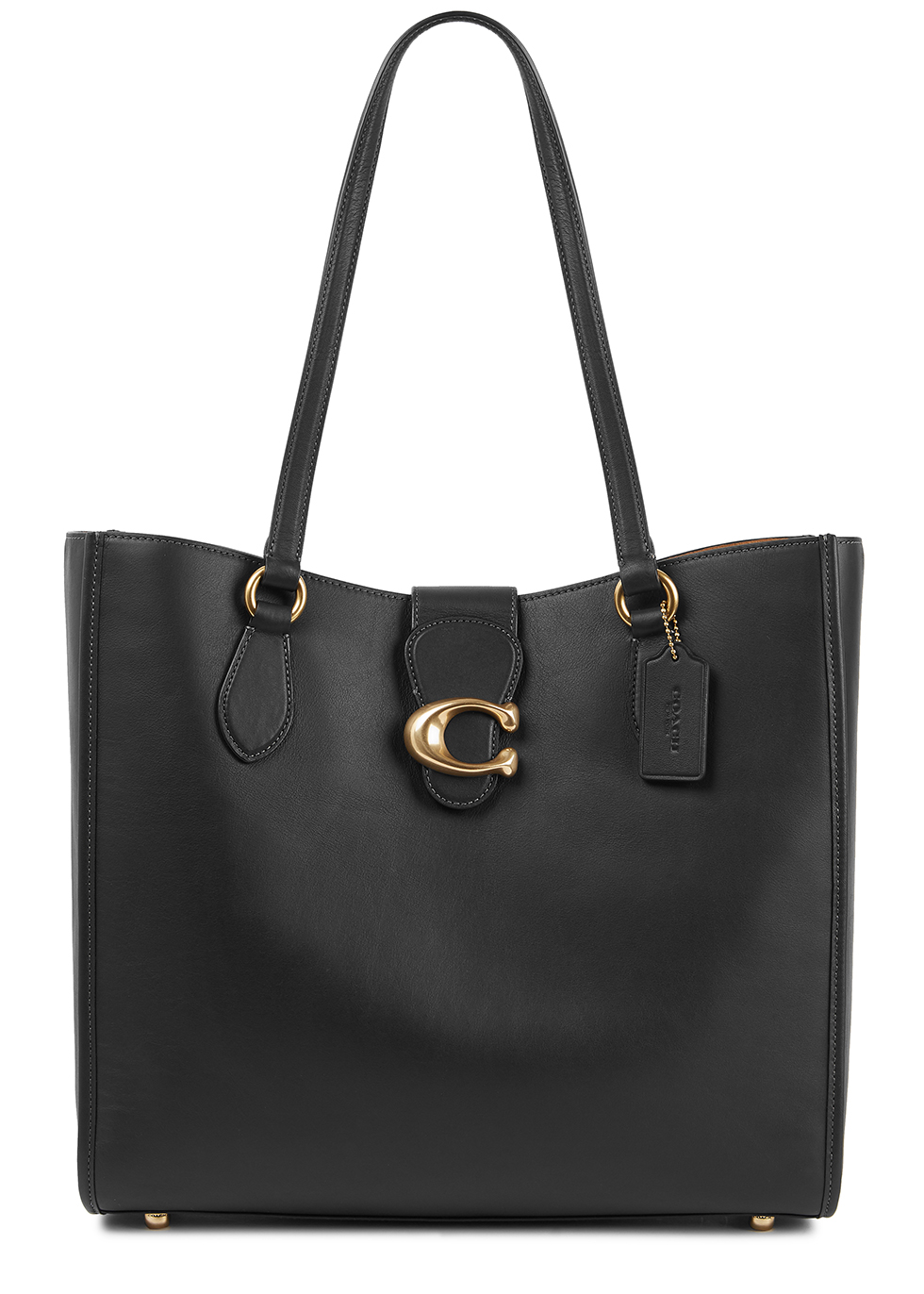 Tabby black leather tote