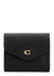 Wyn small black grained leather wallet - Coach