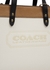 Colour-blocked leather top handle bag - Coach