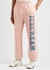 College pink logo cotton sweatpants - ICE CREAM