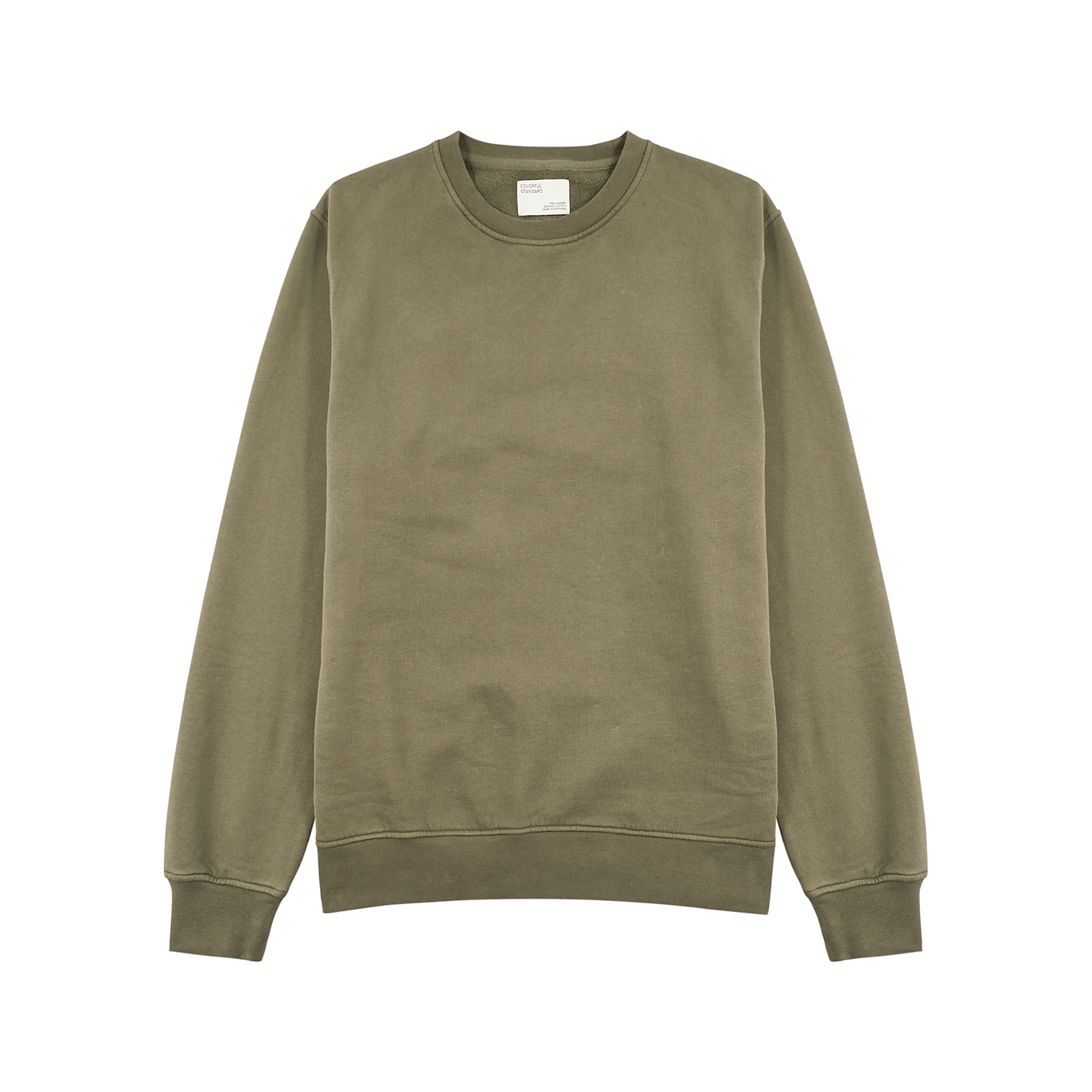Colorful Standard Army Green Cotton Sweatshirt