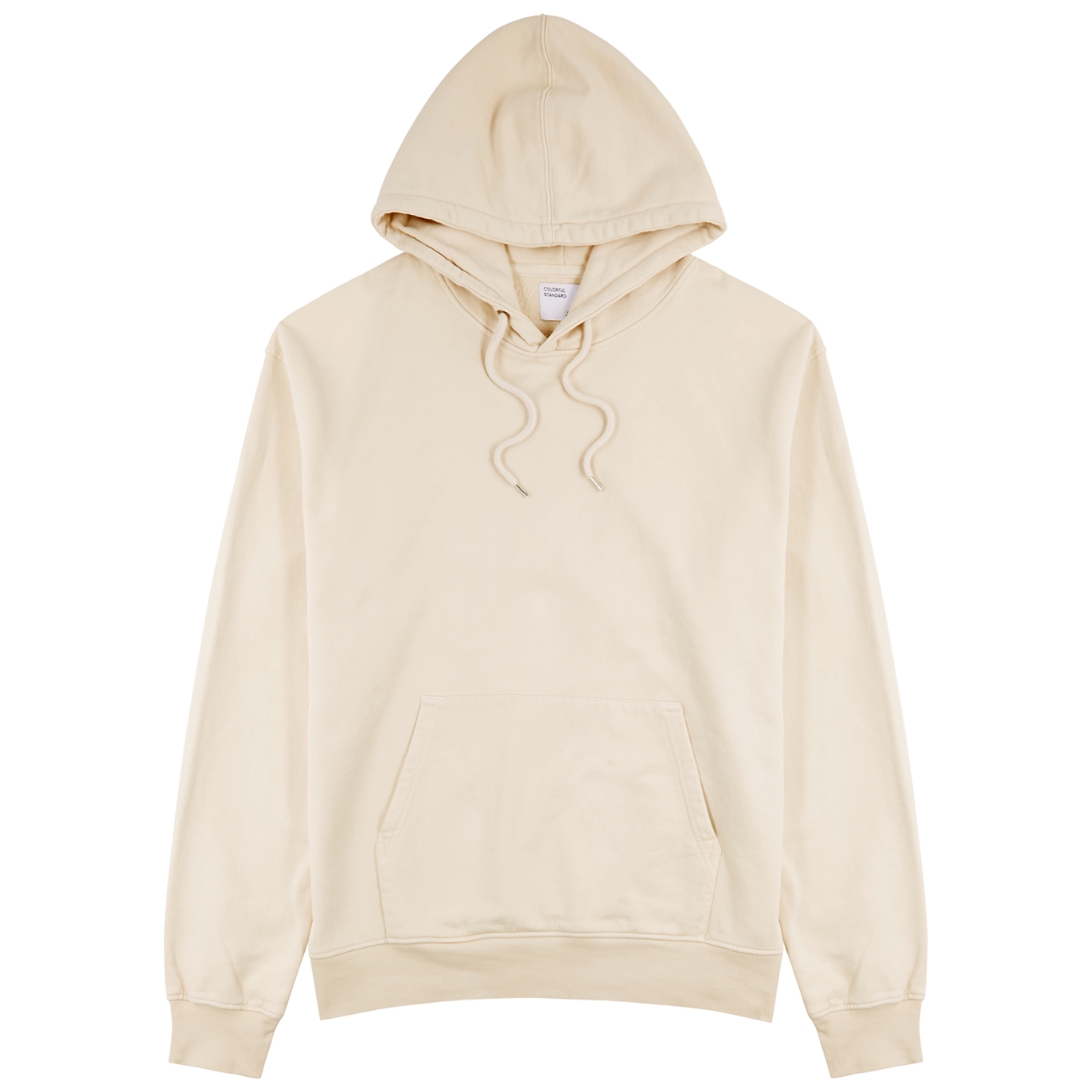Colorful Standard Off-white Hooded Cotton Sweatshirt