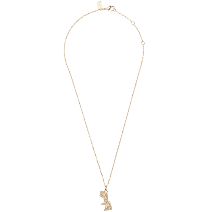 Coach Rexy Crystal-embellished Gold-plated Necklace