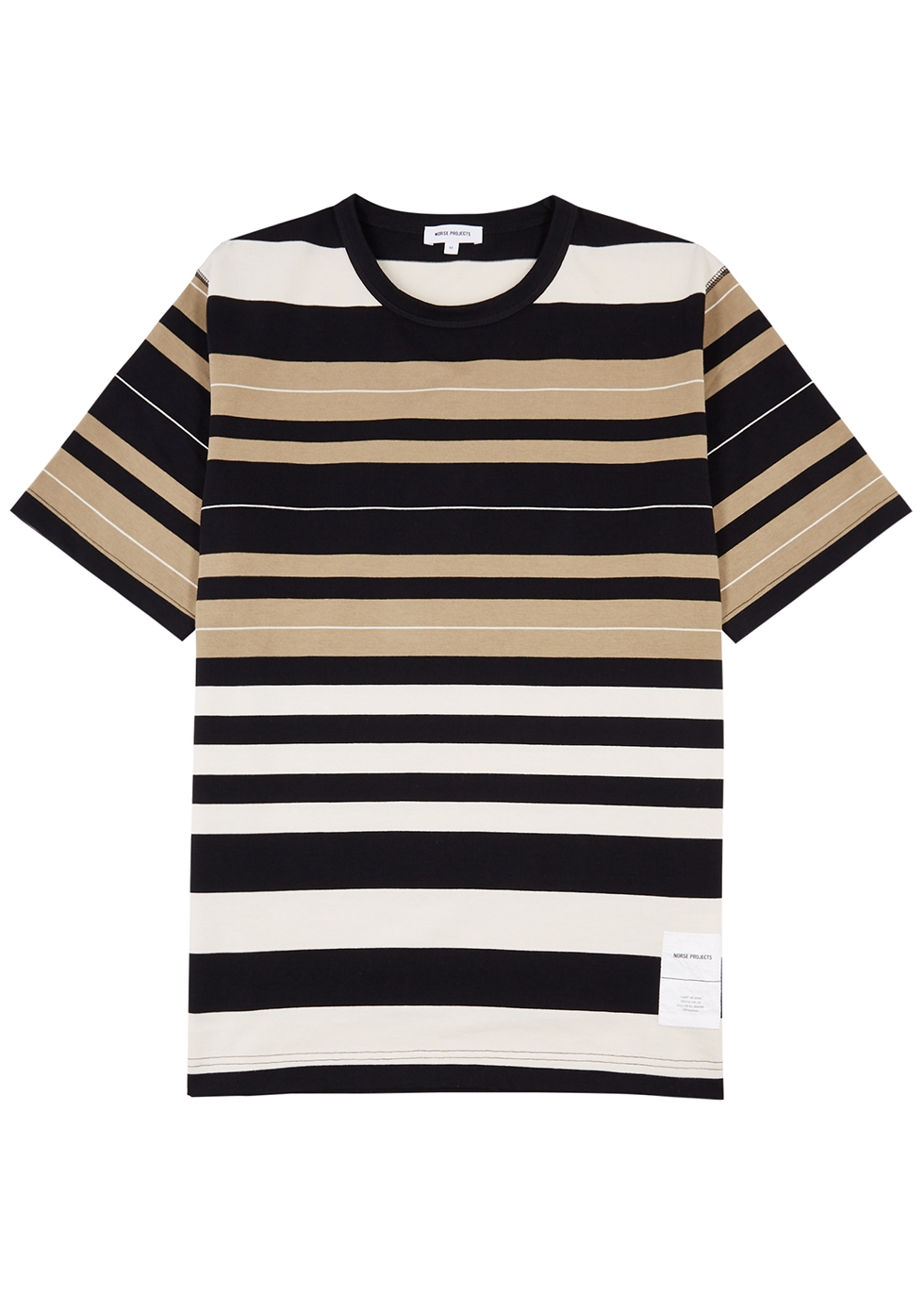 Norse Projects Holger Tab Series striped cotton T-shirt