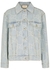 Blue GG-jacquard embroidered denim jacket - Gucci