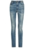 Blue horsebit-embellished skinny jeans - Gucci