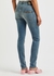Blue horsebit-embellished skinny jeans - Gucci
