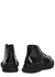 Tread black glossed leather ankle boots - Alexander McQueen