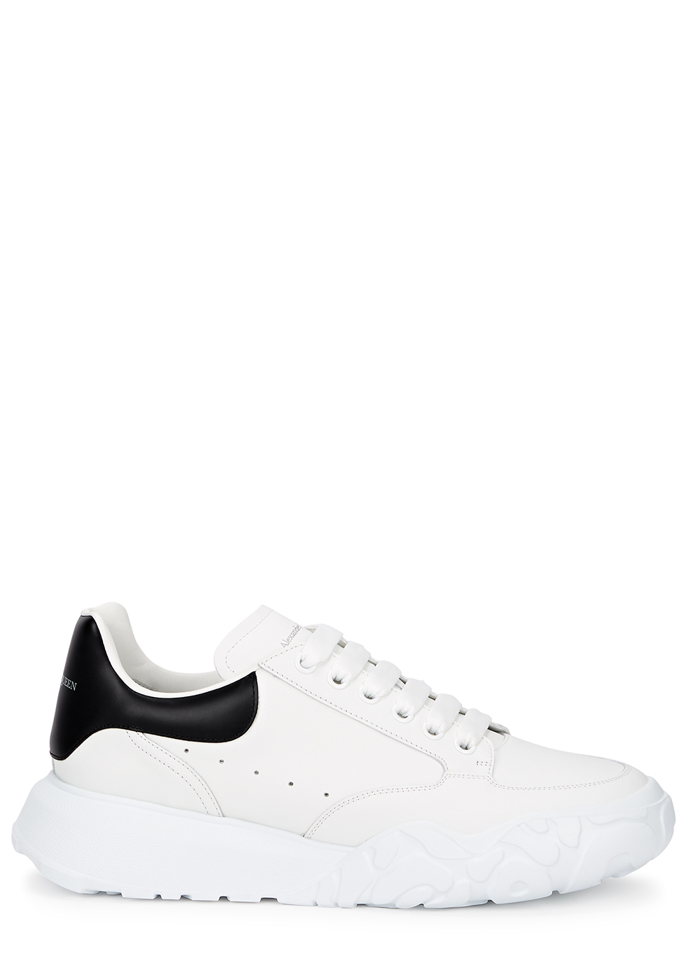 Court white leather sneakers