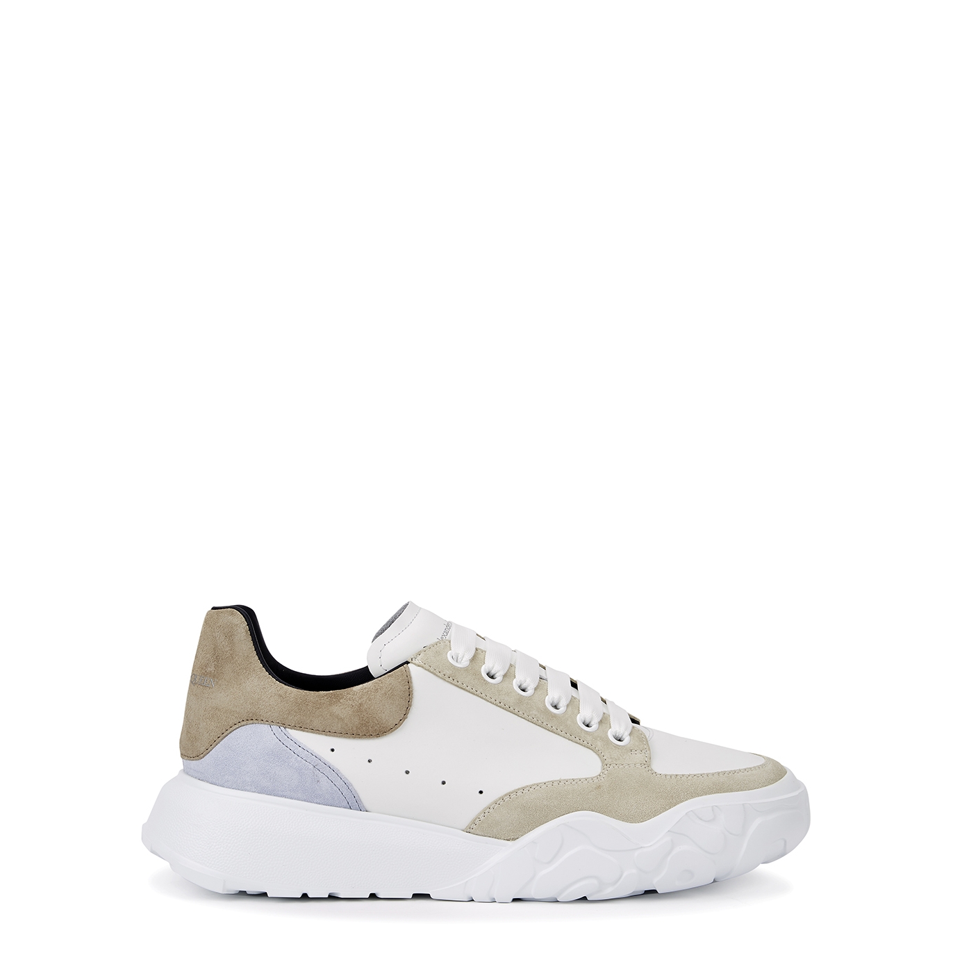 Alexander McQueen Court White Panelled Leather Sneakers