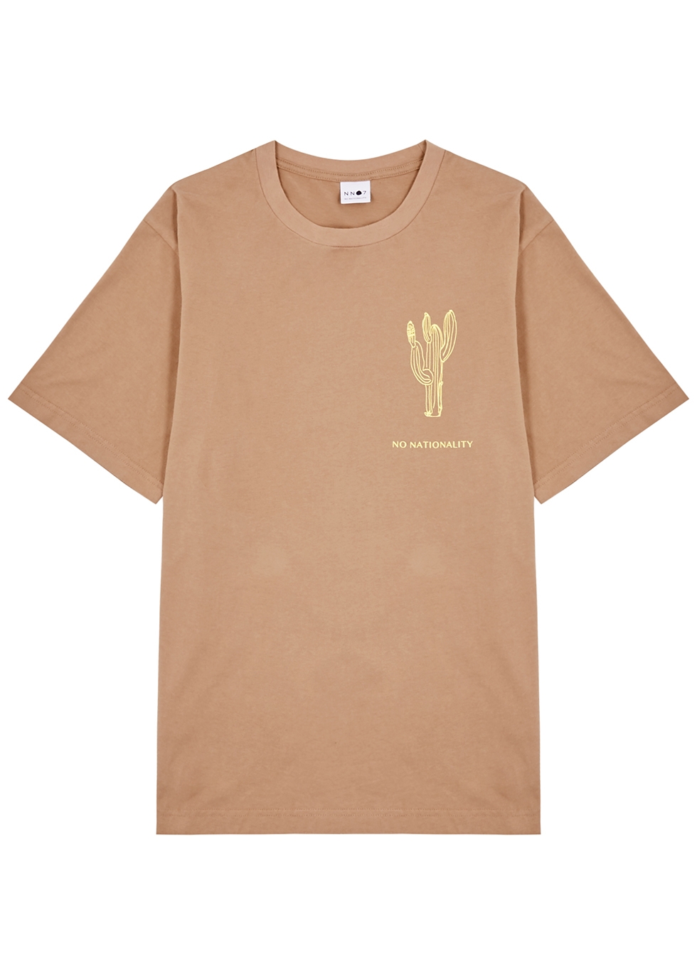 NN07 Wilko brown cotton T-shirt