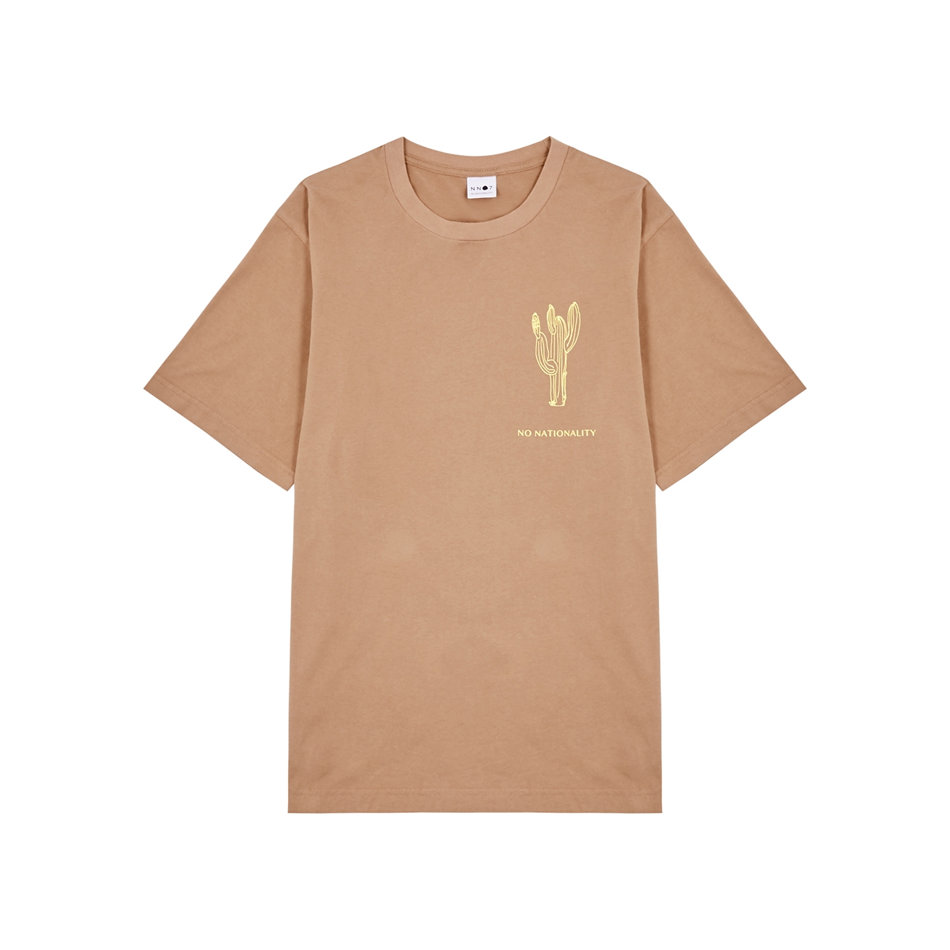 NN07 Wilko Brown Cotton T-shirt - Peach - XL