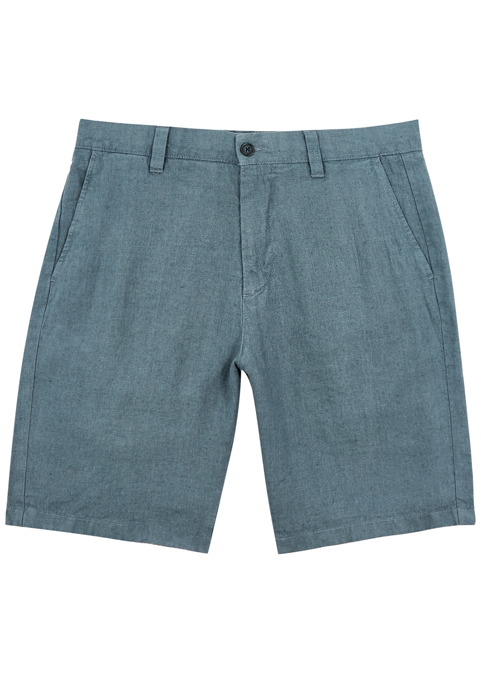 NN07 Crown blue linen shorts