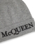 Grey logo-embroidered cashmere beanie - Alexander McQueen