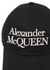Black logo-embroidered cotton cap - Alexander McQueen