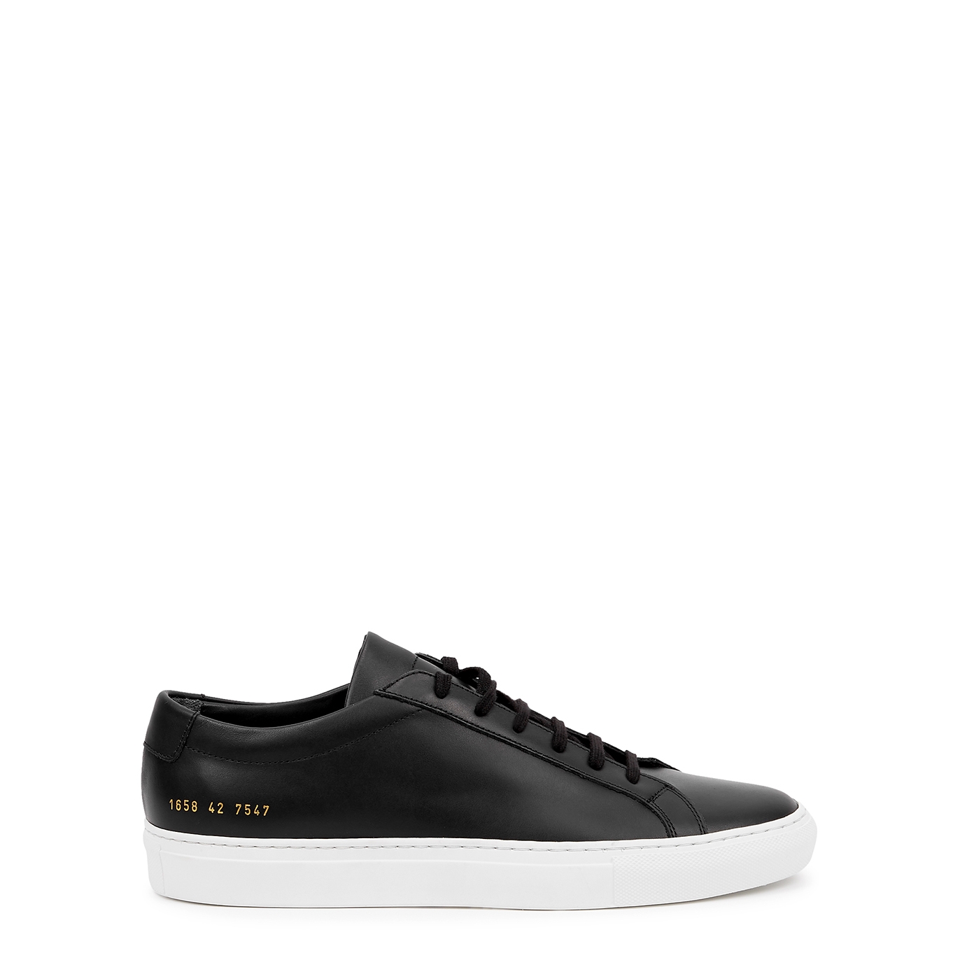 Common Projects Achilles Black Leather Sneakers - Black And White - 5