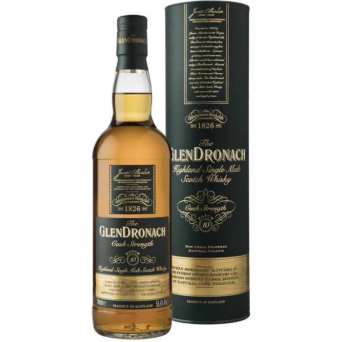 Glendronach Cask Strength Single Malt Scotch Whisky Batch 10